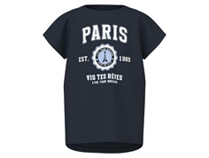 Name It top dark sapphire with Paris print  